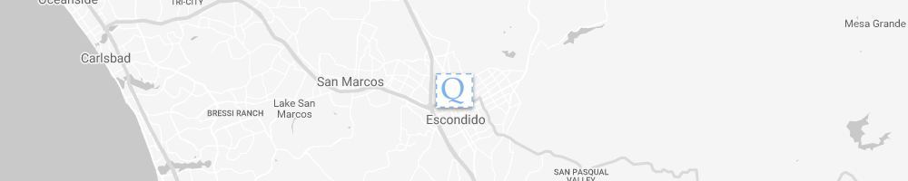 Map of Escondido, CA