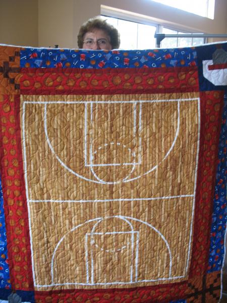 Brenda's Basketball Quilt