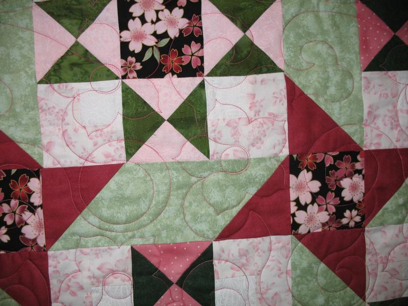 Rochelle's Pink Floral Quilt