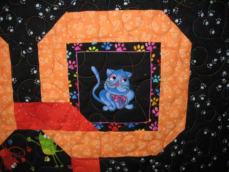 Kathy's Colorful Cats Quilt