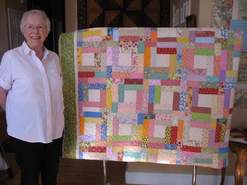 Beverly's Scrappy Floral Quilt