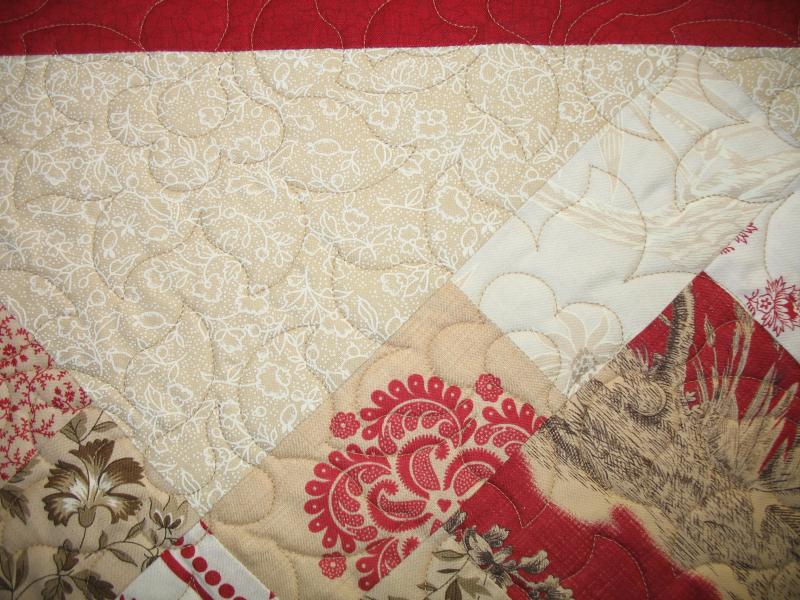 Rochelle's Red Floral Quilt