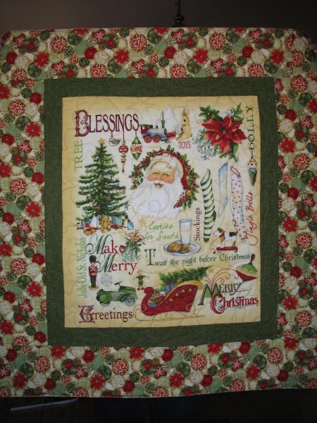 Donna's Christmas Santa Panel Quilt
