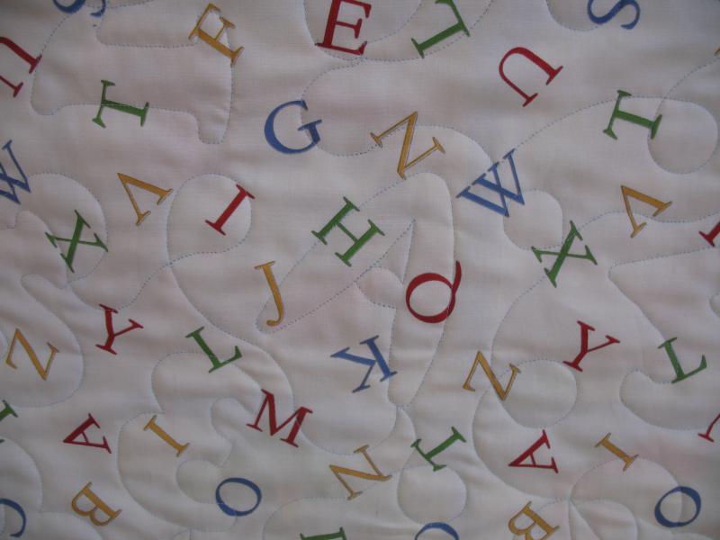 Judy's Alphabet Baby Quilt