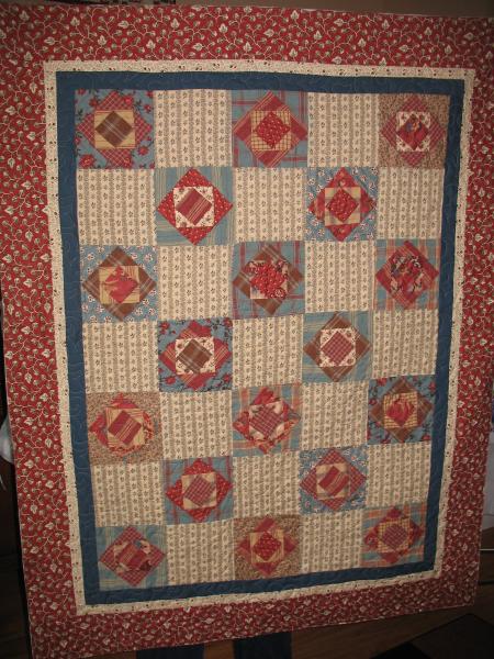 Leah's Square in a Square in a Square Quilt