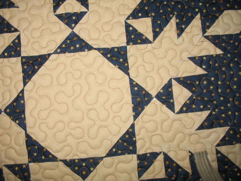 Virginia's Feathered Star Quilt