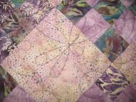 Lois' Purple Batik Quilt