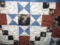 Kathy's Blue and Brown Quilt
