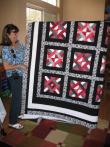 Patti's Black, Red, and White Quilt