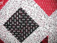 Gayle's Black, Red, and White Quilt