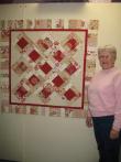 Rochelle's Red Floral Quilt